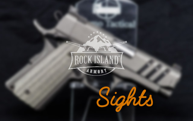 Rock Island 1911 w. Rail sights